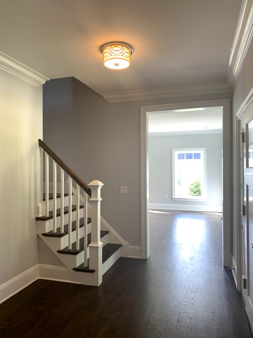 Thomas Sturges Construction modular home hallway.
